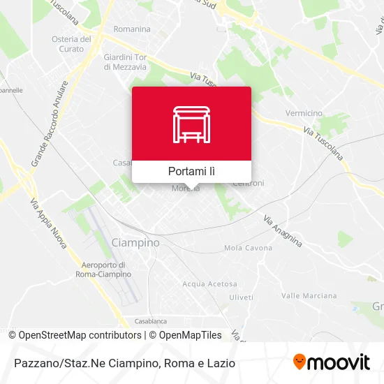 Mappa Pazzano/Staz.Ne Ciampino