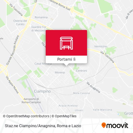 Mappa Staz.ne Ciampino/Anagnina