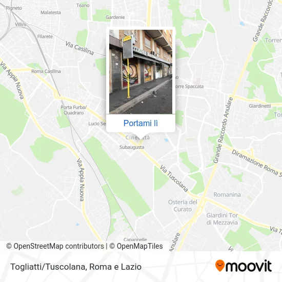 Mappa Togliatti/Tuscolana