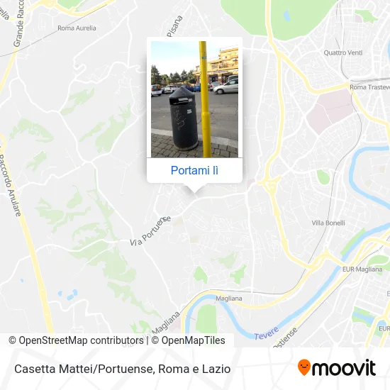 Mappa Casetta Mattei/Portuense