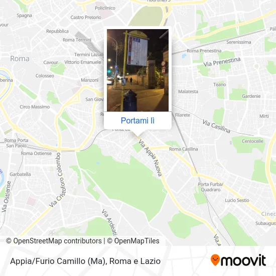 Mappa Appia/Furio Camillo (Ma)