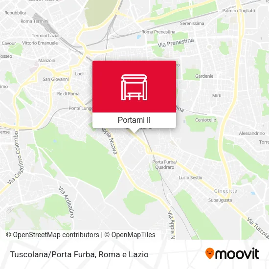 Mappa Tuscolana/Porta Furba