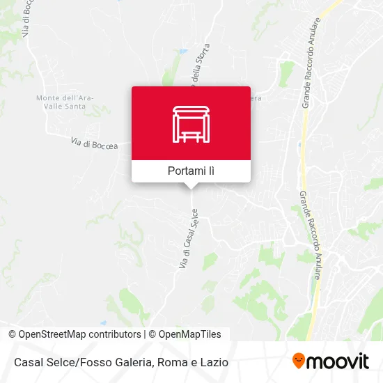 Mappa Casal Selce/Fosso Galeria