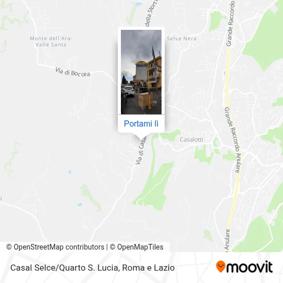 Mappa Casal Selce/Quarto S. Lucia