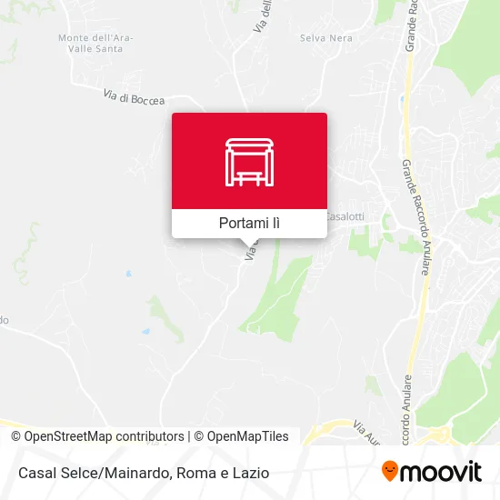 Mappa Casal Selce/Mainardo