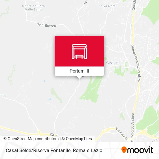 Mappa Casal Selce/Riserva Fontanile