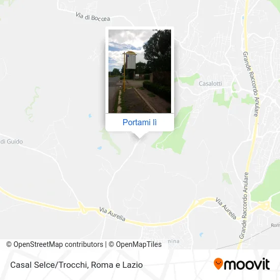 Mappa Casal Selce/Trocchi