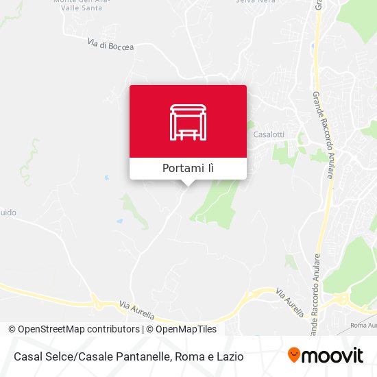 Mappa Casal Selce/Casale Pantanelle