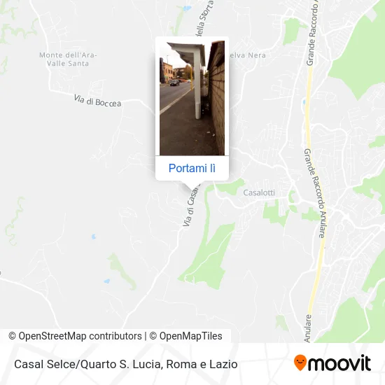 Mappa Casal Selce/Quarto S. Lucia