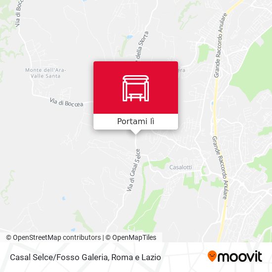 Mappa Casal Selce/Fosso Galeria
