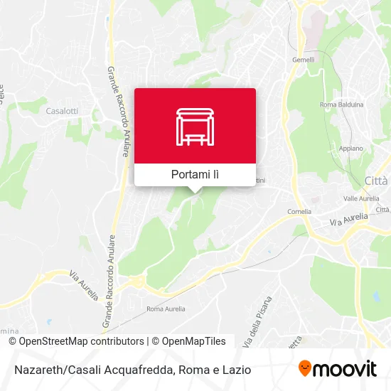 Mappa Nazareth/Casali Acquafredda