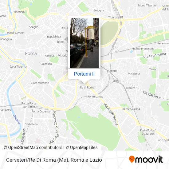 Mappa Cerveteri/Re Di Roma (Ma)