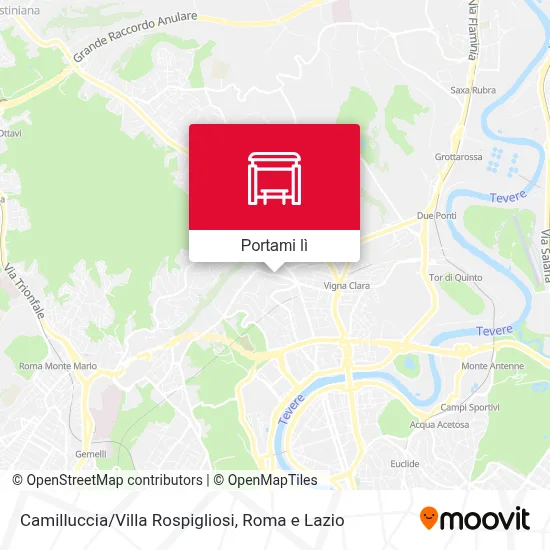 Mappa Camilluccia/Villa Rospigliosi