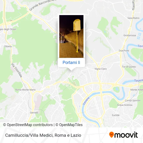 Mappa Camilluccia/Villa Medici