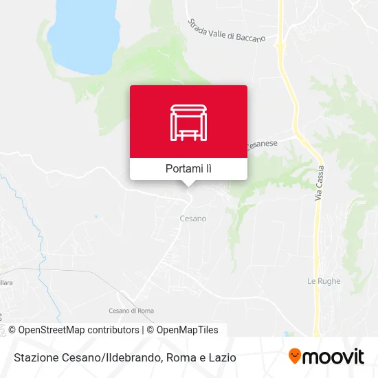 Mappa Stazione Cesano/Ildebrando