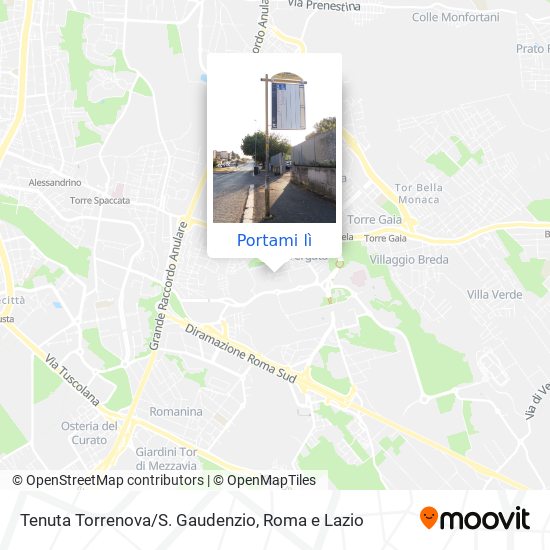 Mappa Tenuta Torrenova/S. Gaudenzio