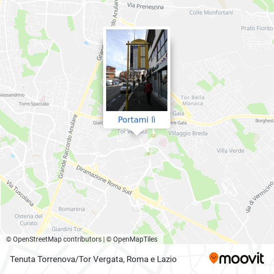 Mappa Tenuta Torrenova/Tor Vergata
