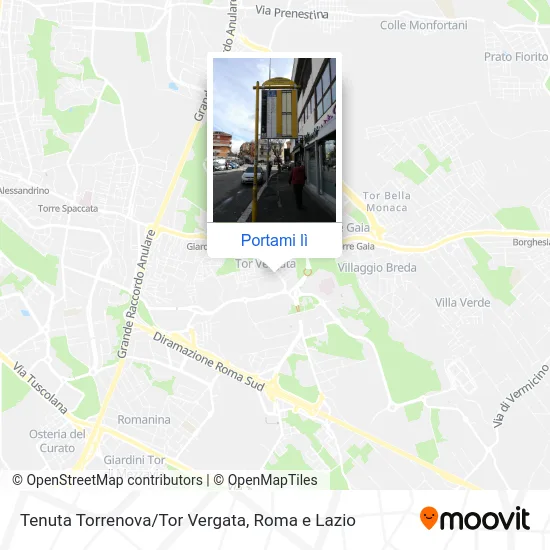 Mappa Tenuta Torrenova/Tor Vergata