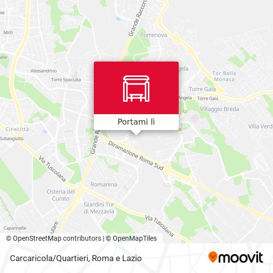 Mappa Carcaricola/Quartieri