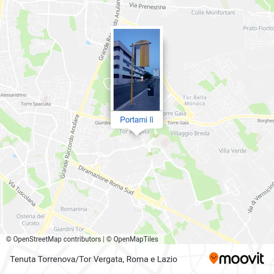 Mappa Tenuta Torrenova/Tor Vergata