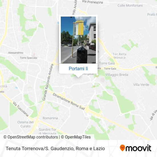 Mappa Tenuta Torrenova/S. Gaudenzio