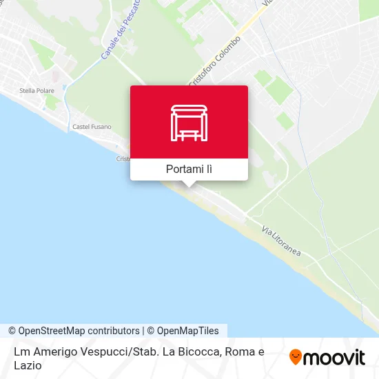 Mappa Lm Amerigo Vespucci / Stab. La Bicocca