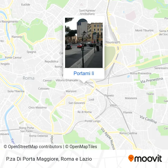 Mappa P.za Di Porta Maggiore