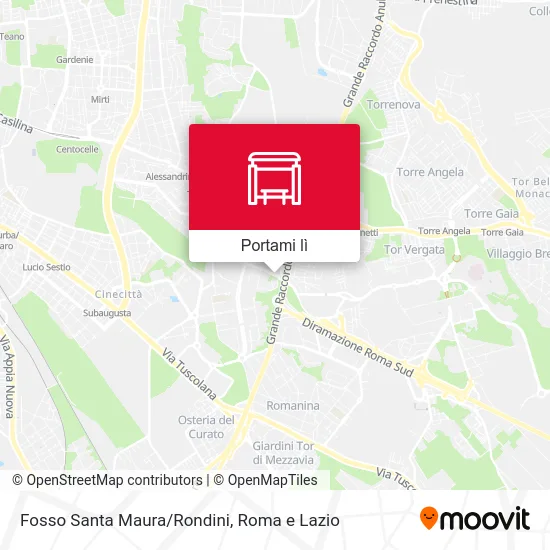 Mappa Fosso Santa Maura/Rondini