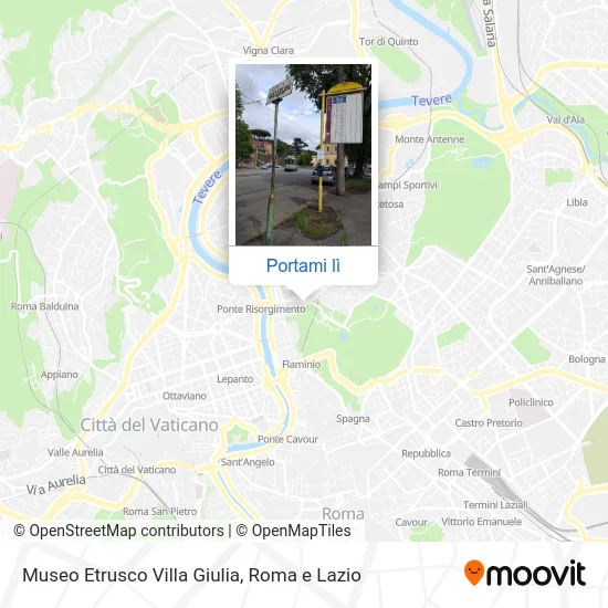 Mappa Museo Etrusco Villa Giulia