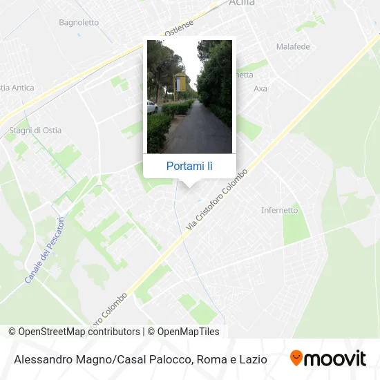 Mappa Alessandro Magno/Casal Palocco