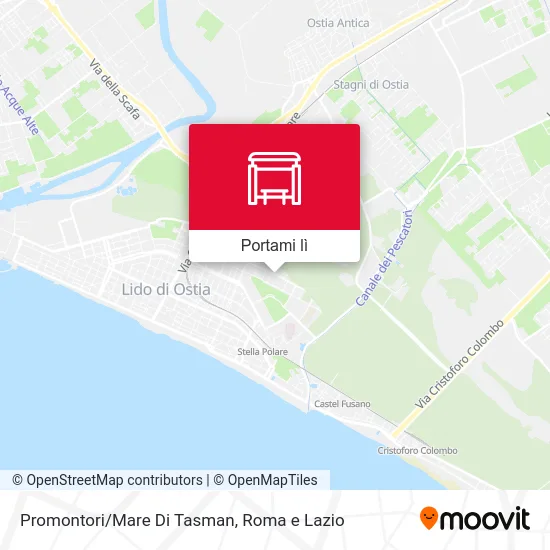 Mappa Promontori/Mare Di Tasman