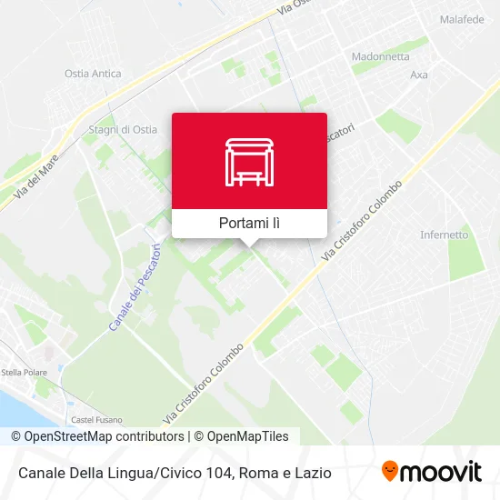 Mappa Canale Della Lingua/Civico 104