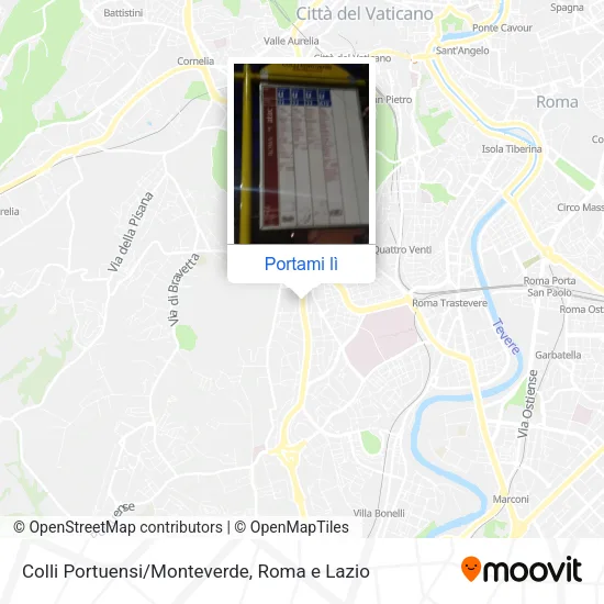 Mappa Colli Portuensi/Monteverde
