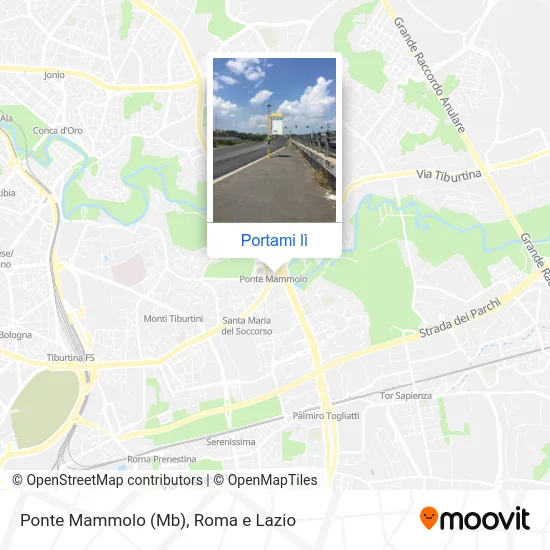 Mappa Ponte Mammolo (Mb)