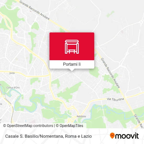 Mappa Casale S. Basilio/Nomentana
