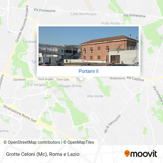 Mappa Grotte Celoni (Mc)