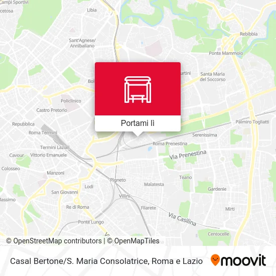 Mappa Casal Bertone / S. Maria Consolatrice