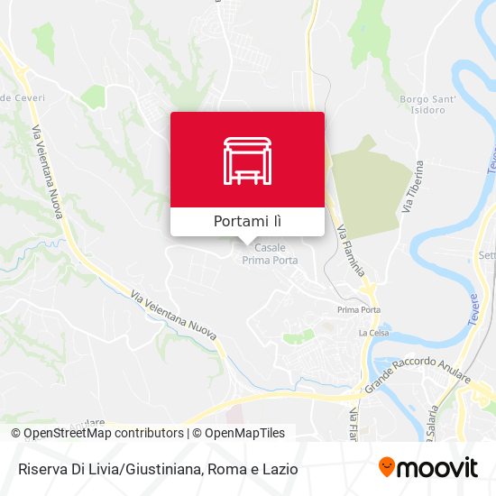 Mappa Riserva Di Livia/Giustiniana