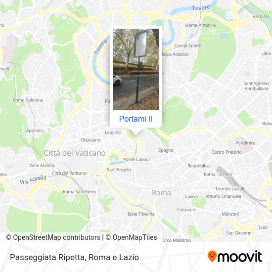 Mappa Passeggiata Ripetta