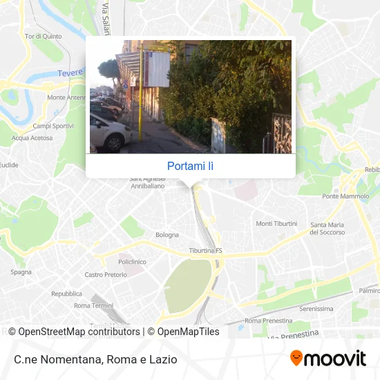 Mappa C.ne Nomentana