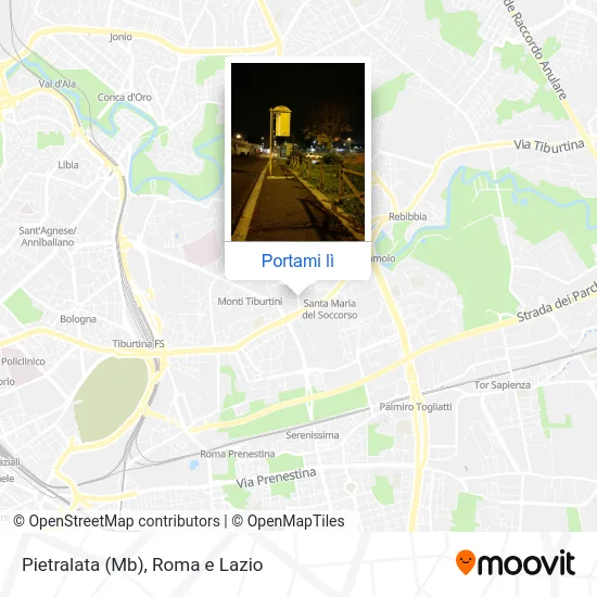 Mappa Pietralata (Mb)