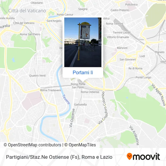 Mappa Partigiani / Staz.Ne Ostiense (Fs)