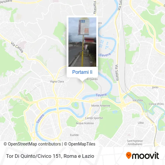 Mappa Tor Di Quinto/Civico 151