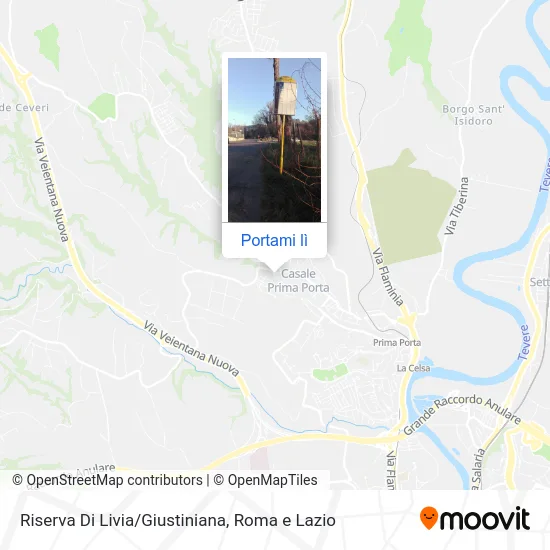 Mappa Riserva Di Livia/Giustiniana