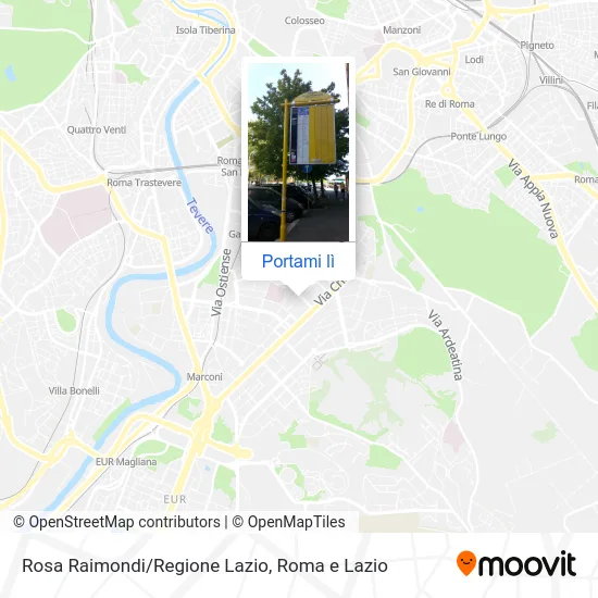 Mappa Rosa Raimondi/Regione Lazio