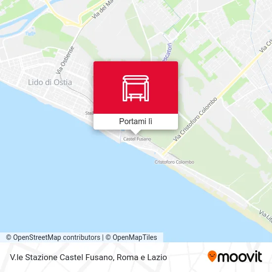Mappa V.le Stazione Castel Fusano