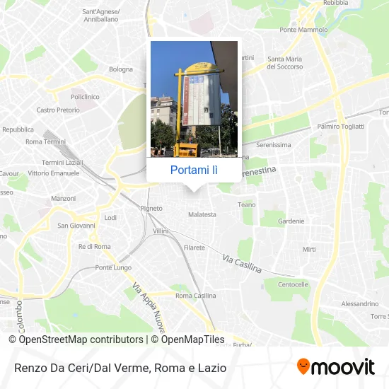 Mappa Renzo Da Ceri/Dal Verme