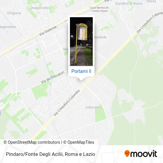 Mappa Pindaro/Fonte Degli Acilii