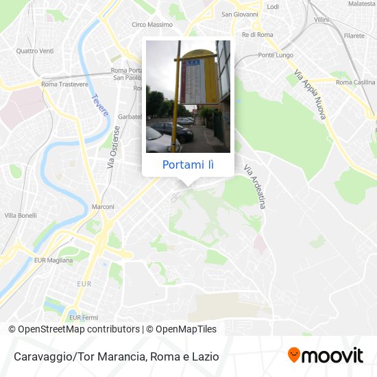 Mappa Caravaggio/Tor Marancia