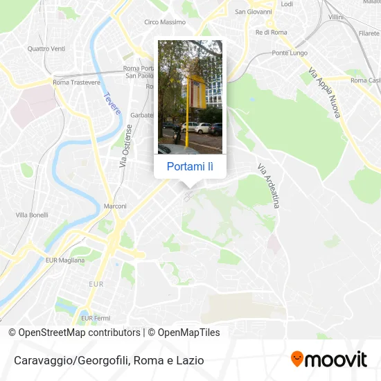 Mappa Caravaggio/Georgofili